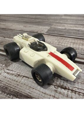 Vintage 1970’s Tonka Totes Indy Race Car White 3” USA made